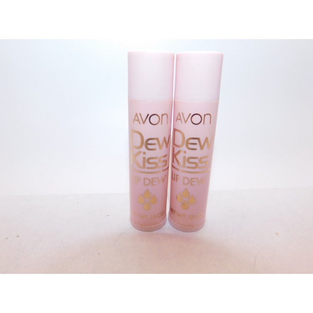 AVON Dew Kiss Lip Dew Balm (Lot of 2)  Vintage NOS .15 Oz Discontinued